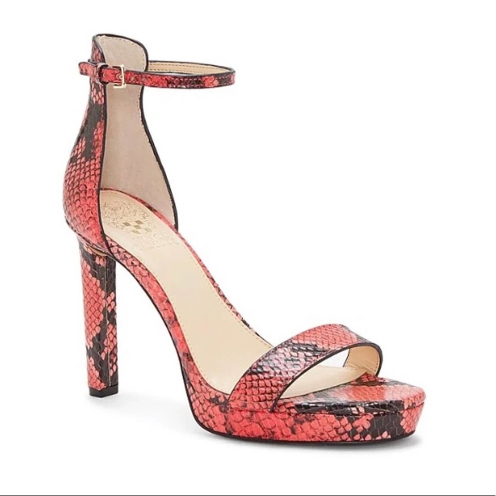 Vince Camuto Balindia Watermelon Python Print Heel